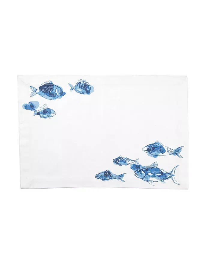 watercolor fish placemat