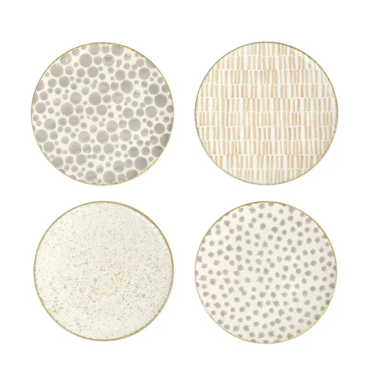 Earth Assorted Salad Plates - Set of 4