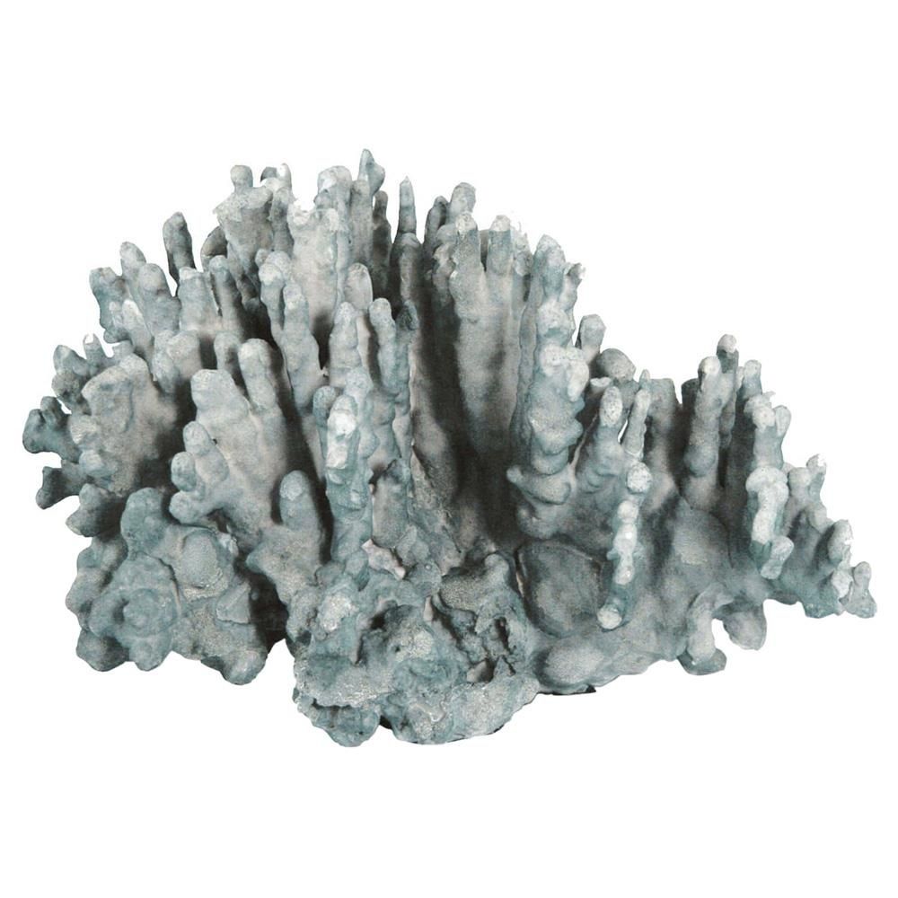 large coral art piece - blue