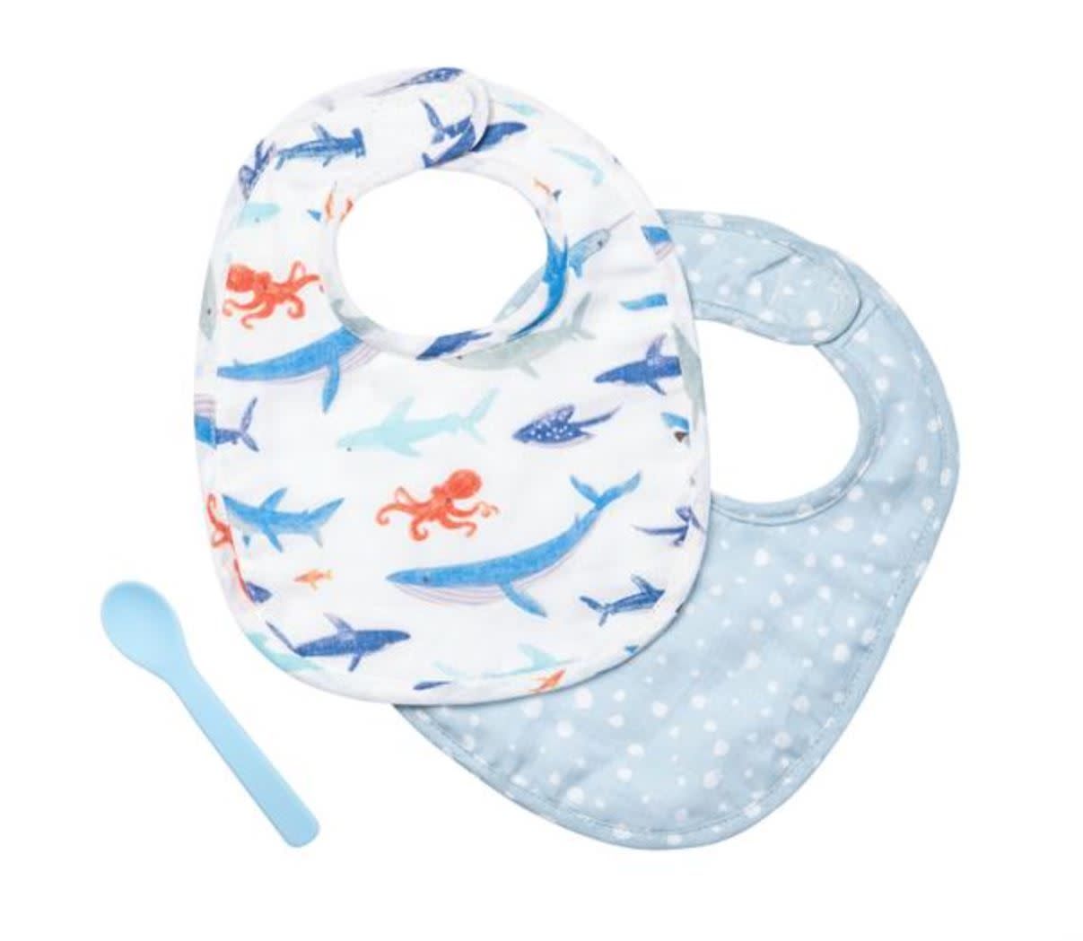 MUSLIN BIB SETS SHARK