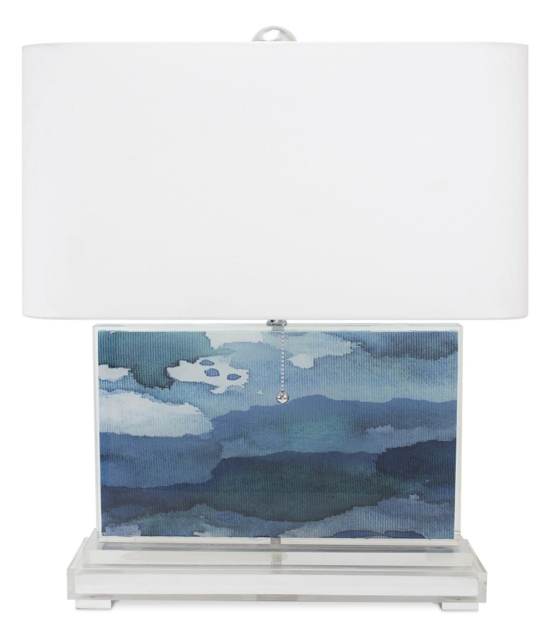 Beth Glover - blue silver Pangea lamp