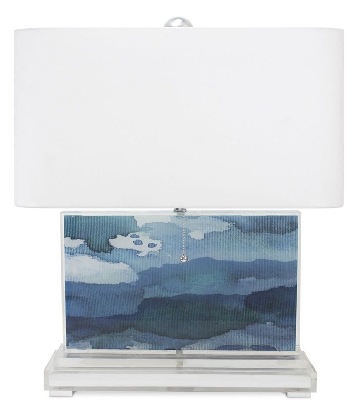 Beth Glover - blue silver Pangea lamp