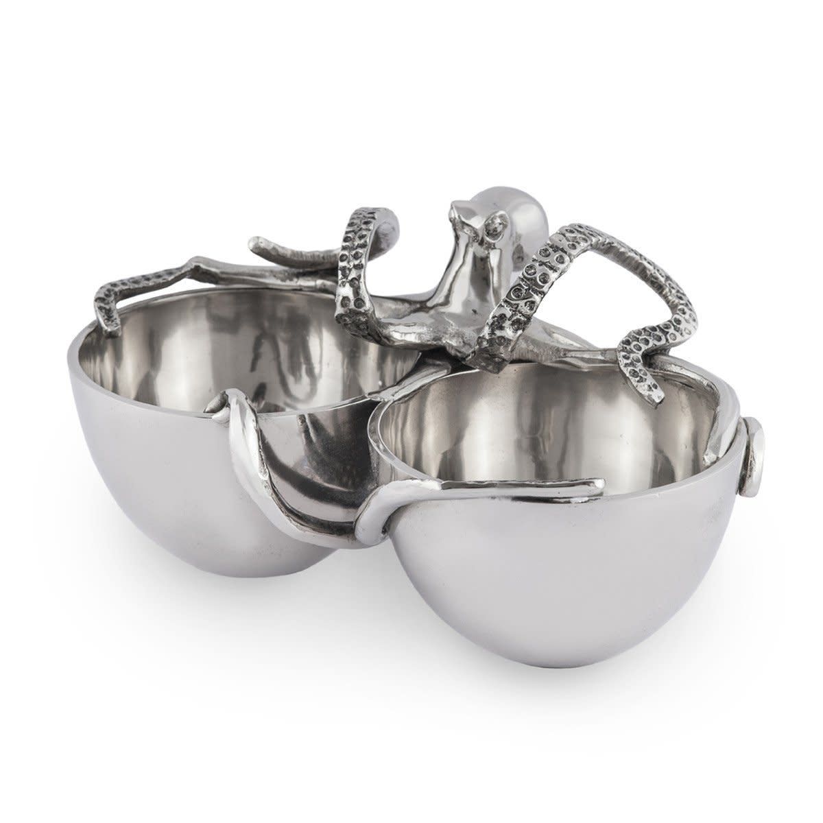 LM Double Bowl Server, 10&#39;&#39;L X 5&#39;&#39;W X 4.5&#39;&#39;H