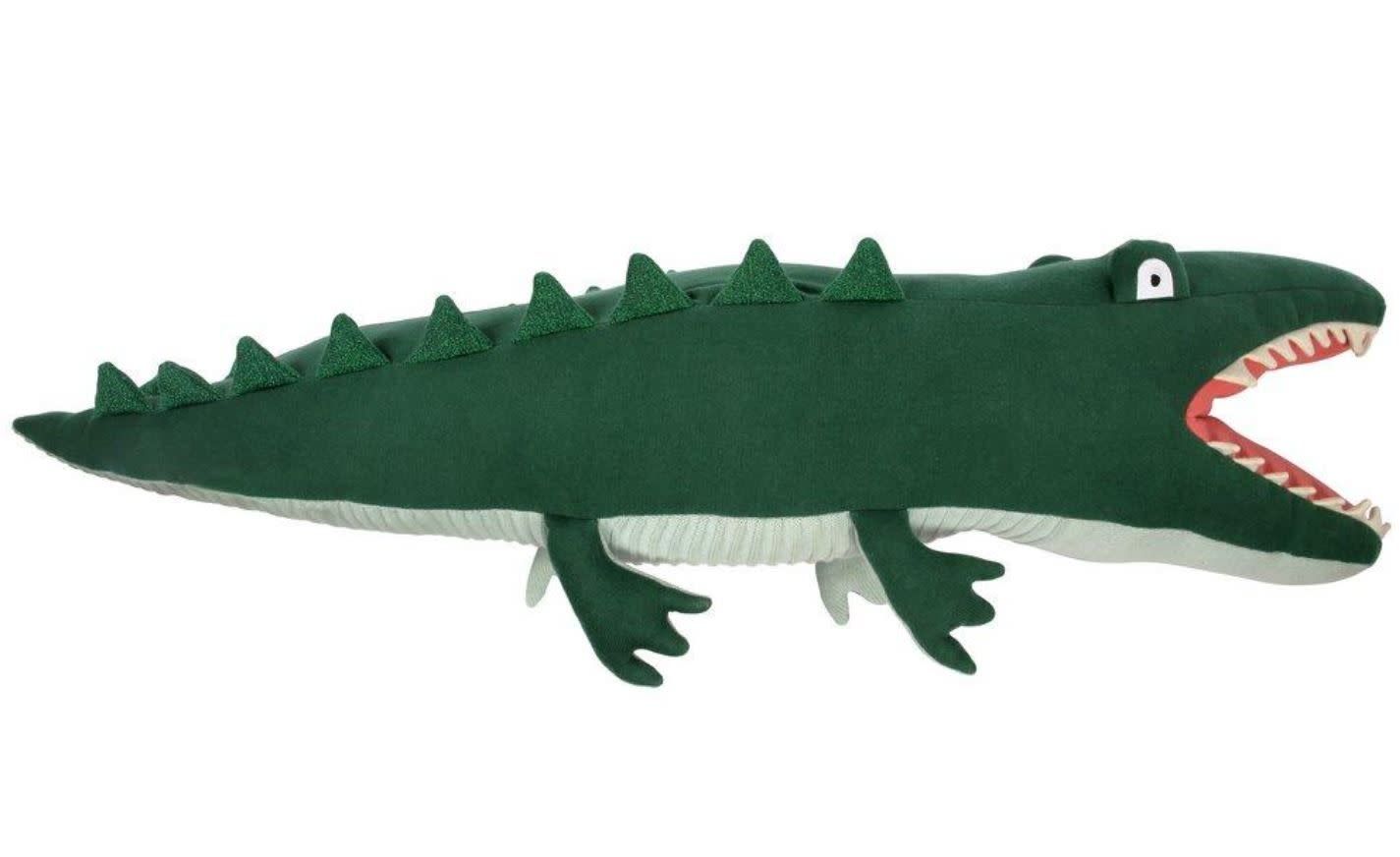 LARGE KNITTED CROCODILE