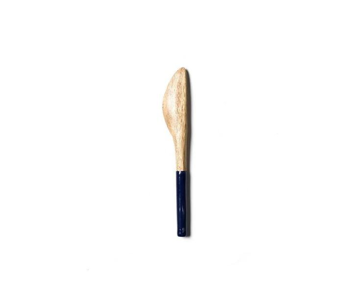 Fundamental Navy Wood Slim Appetizer Spreader