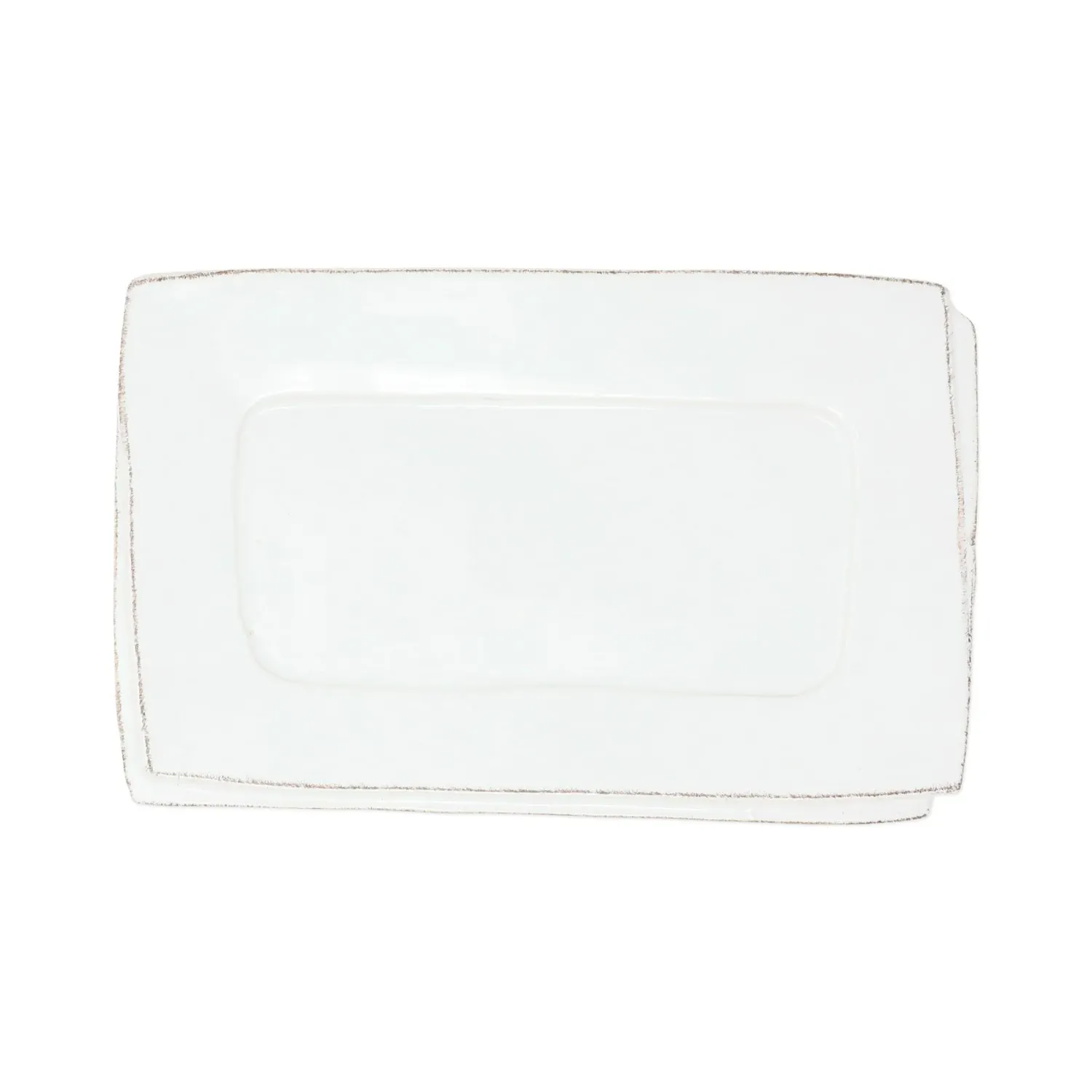 Lastra White Small Rectangular Tray