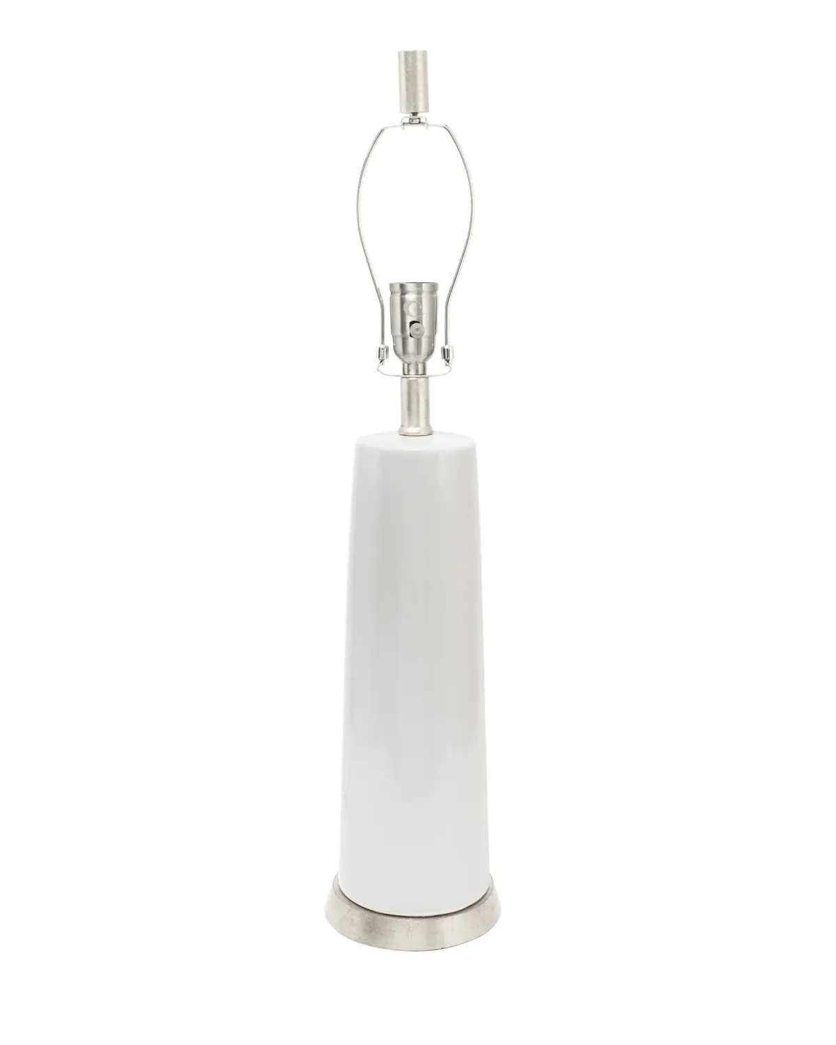 Tansey Table Lamp - White/Silver with 11x11x13 silver shade