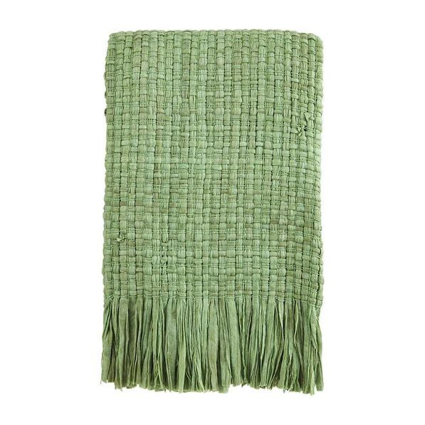 Green RECYCLED COLORED THROW