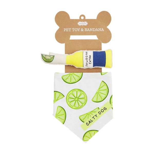 BEER PET TOY BANDANA SET