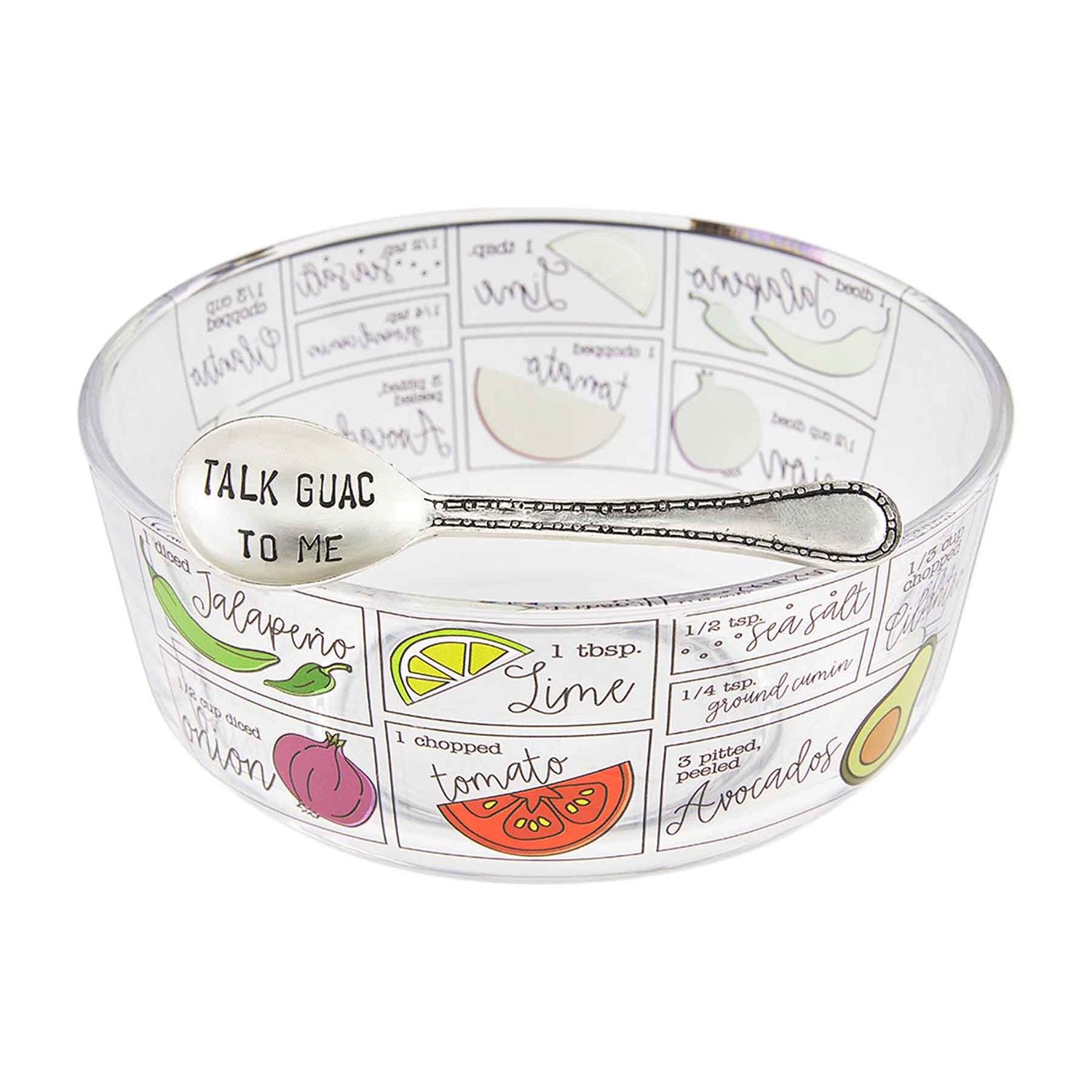 SALSA GUAC GLASS DIP BOWL SET