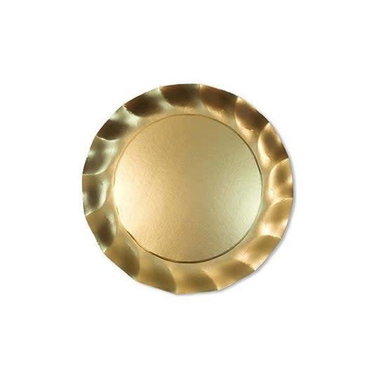 WAVY SALAD PLATE SATIN GOLD