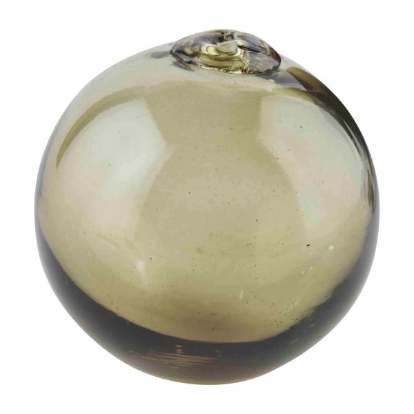 GREEN GLASS DECOR BALL