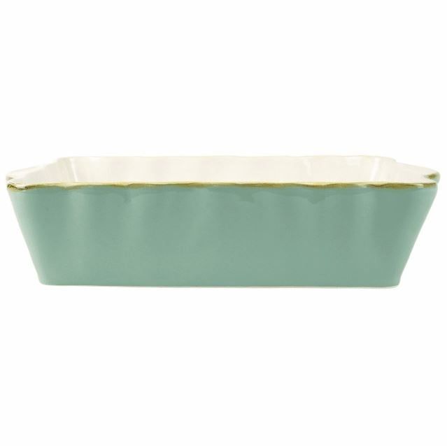 Italian Bakers Aqua Small Rectangular Baker