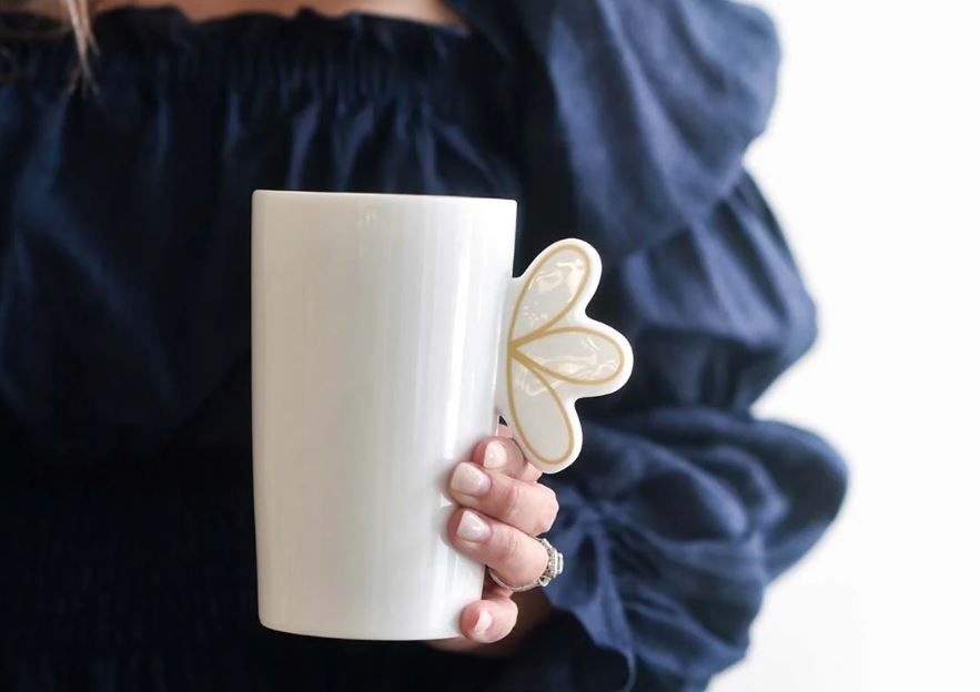 Deco Gold Scallop 6 Mug