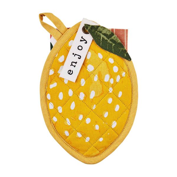 LEMON POT HOLDER TOWEL SET