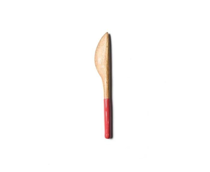 Fundamental Red Wood Slim Appetizer Spreader