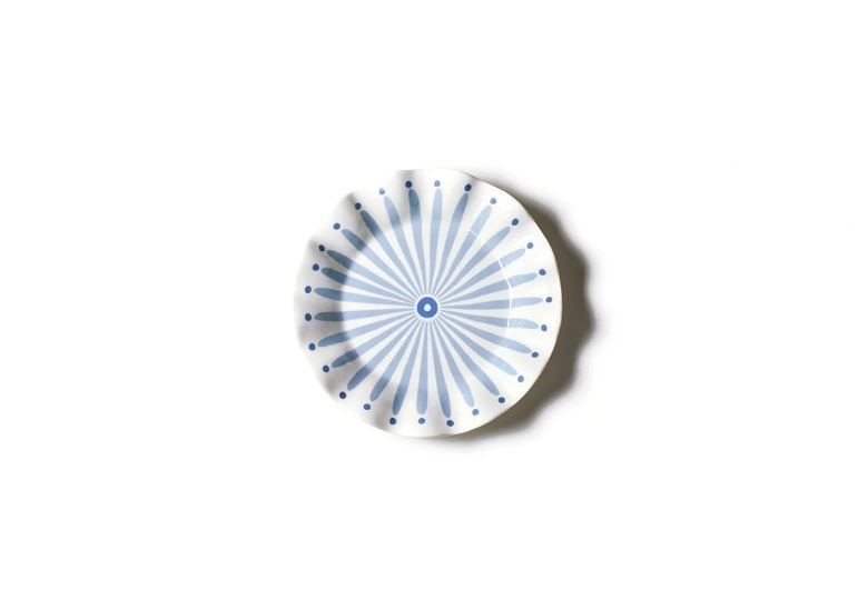 Iris Blue Burst Ruffle 8 Salad Plate