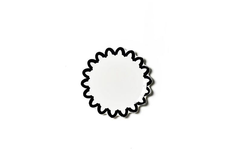Arabesque Scallop 8 Salad Plate Black