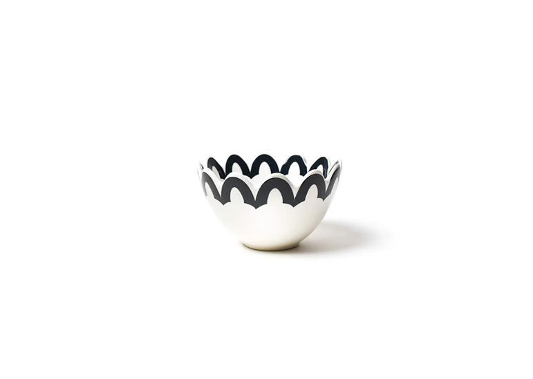 Arabesque Scallop 5 Small Bowl Black