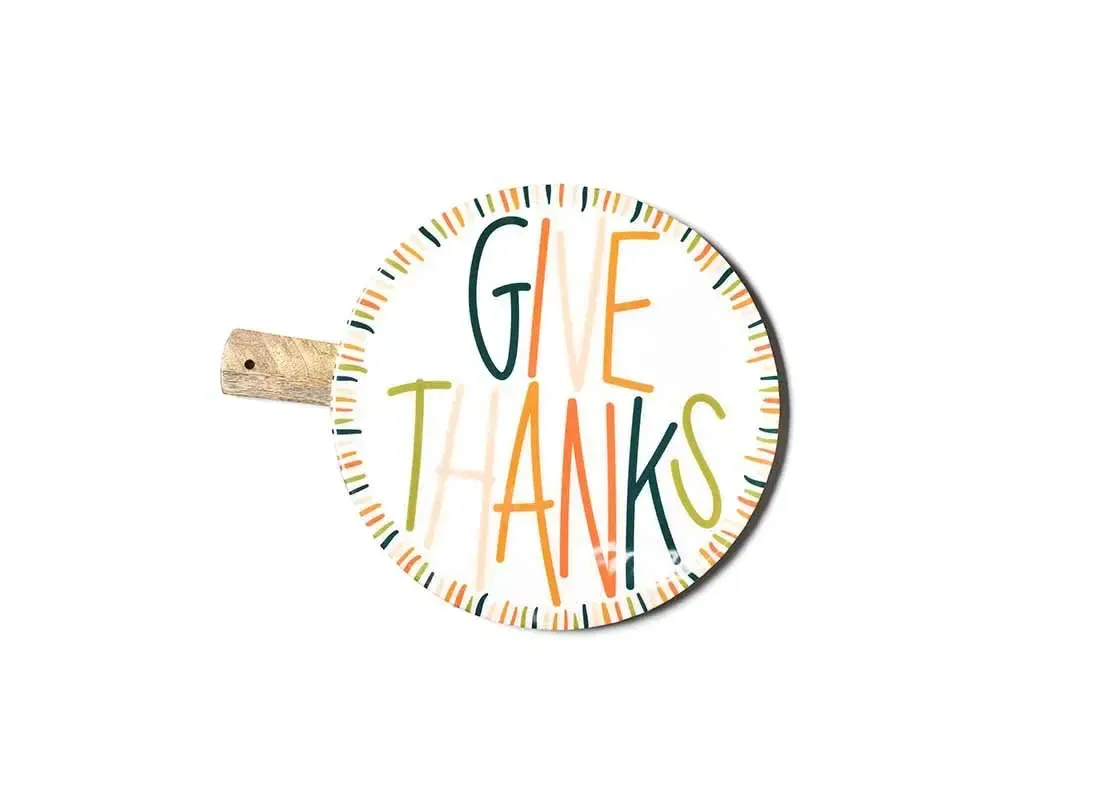 Give Thanks Dusk Wooden 12 Round Board