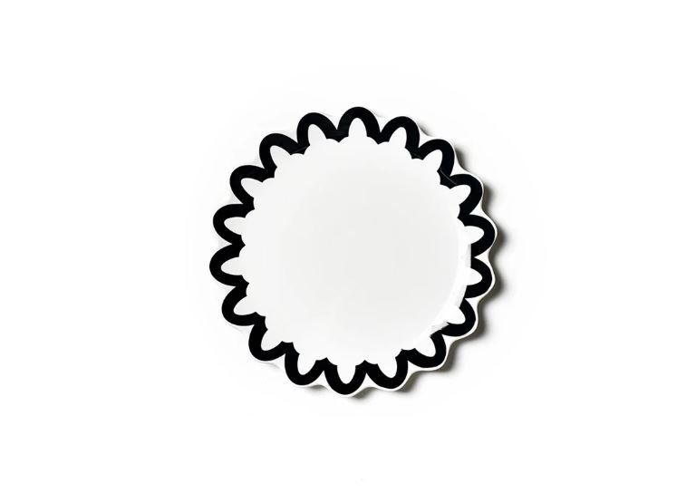 Arabesque Scallop 11 Dinner Plate Black