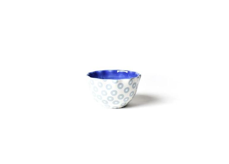 Iris Blue Pip Ruffle Appetizer Bowl