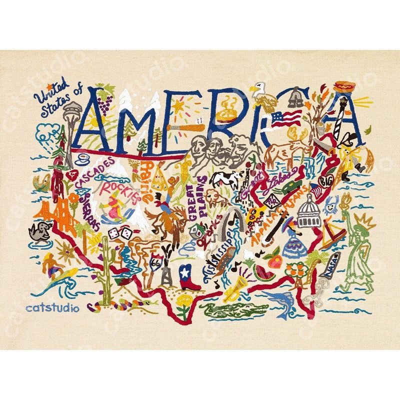 Framed America print 12 x 16