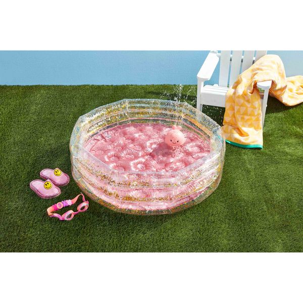 PINK GLITTER KIDDIE POOL