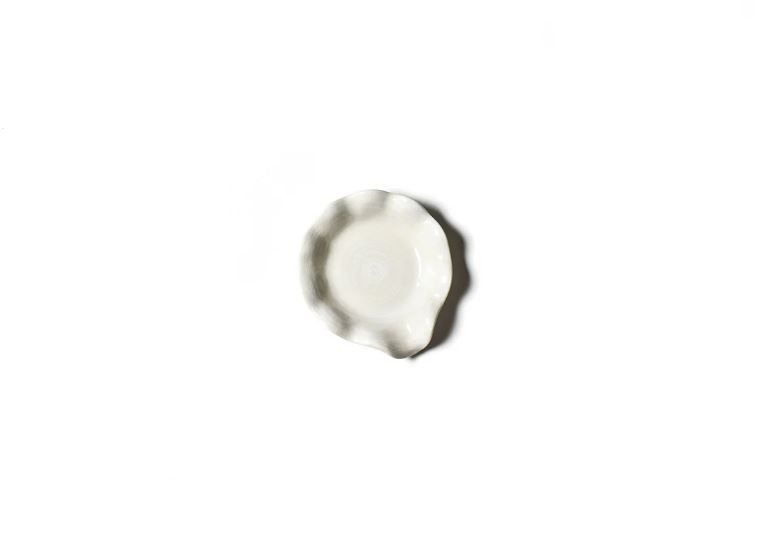 Signature Ruffle Spoon Rest White