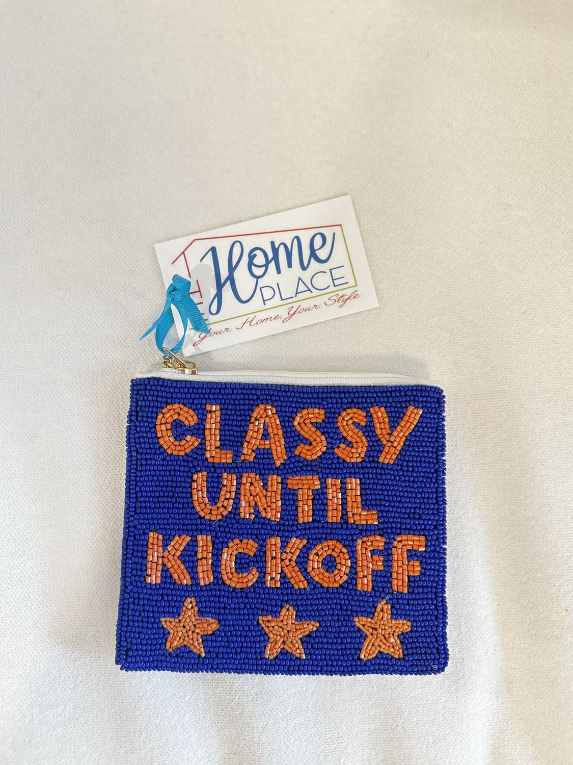Classy Until Kickoff Coin Purse (Blue)