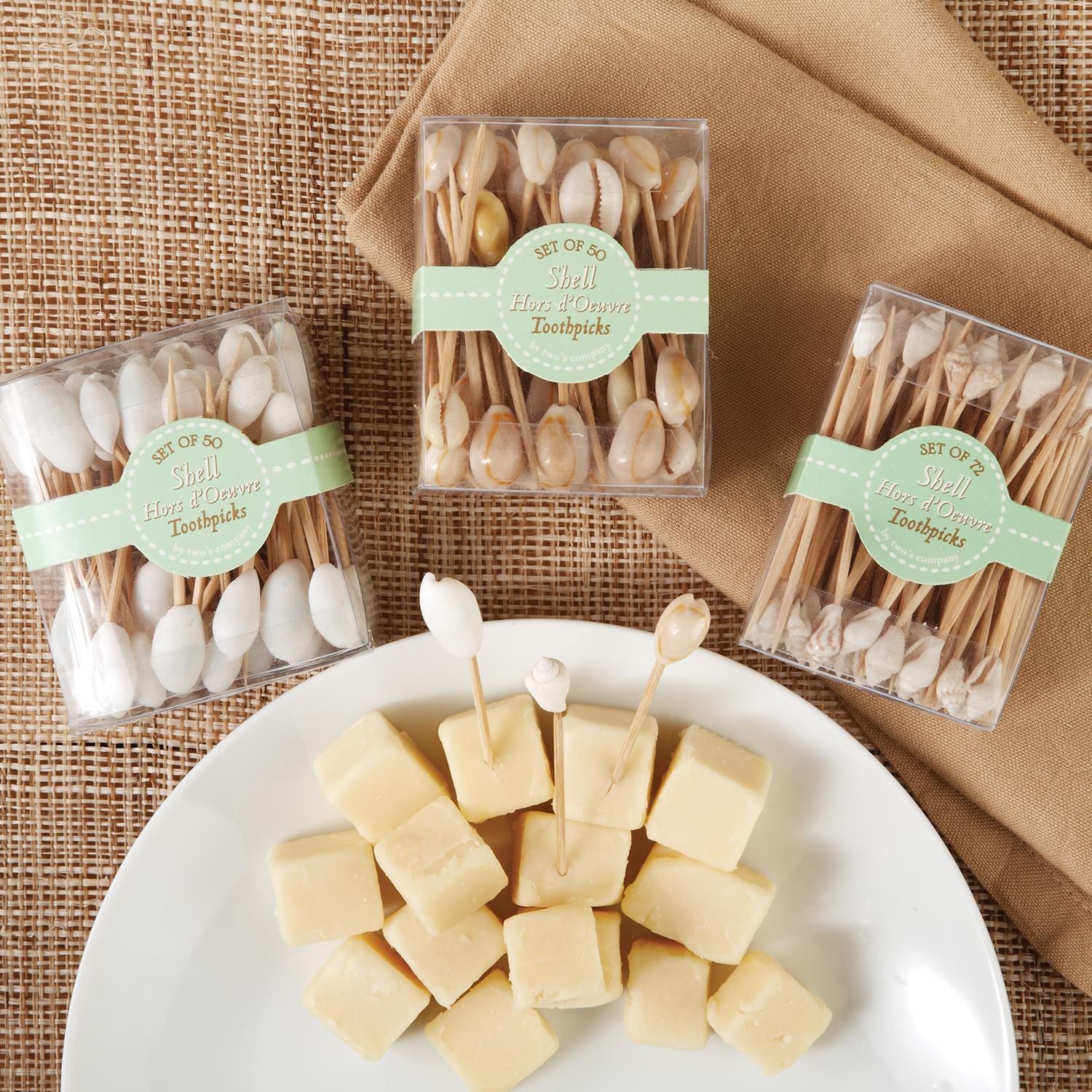 Seashell Hors D&#39;Oeuvre Pick In Gift Box Assorted