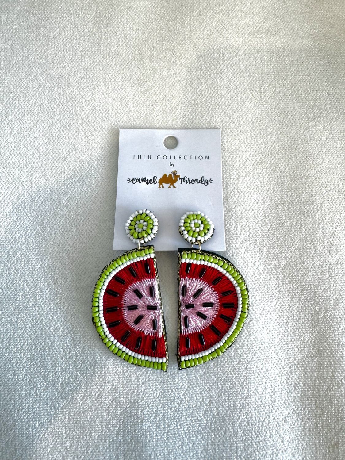 Watermelon Threaded Earrings