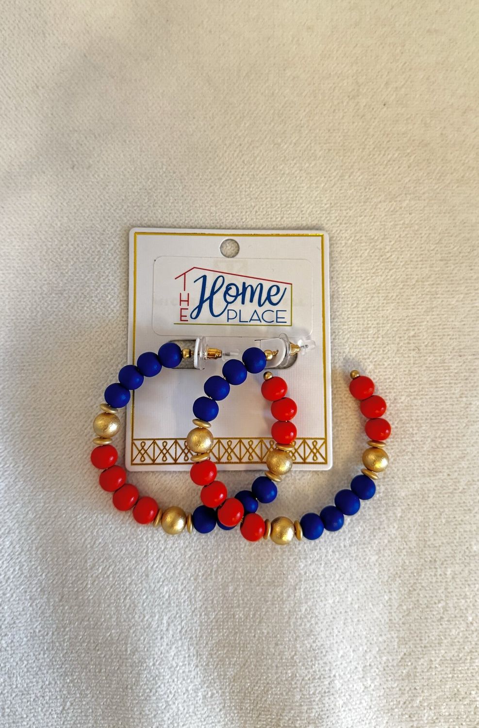 Earrings Janette Blue &amp; Orange L
