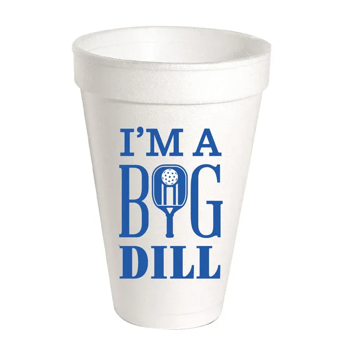 Styrofoam Cup- Blue Pickleball