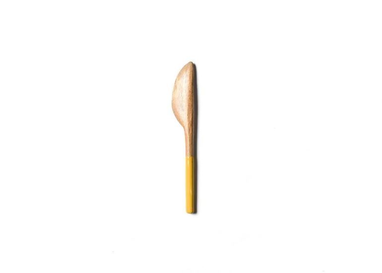 Fundamental Olive Wood Slim Appetizer Spreader