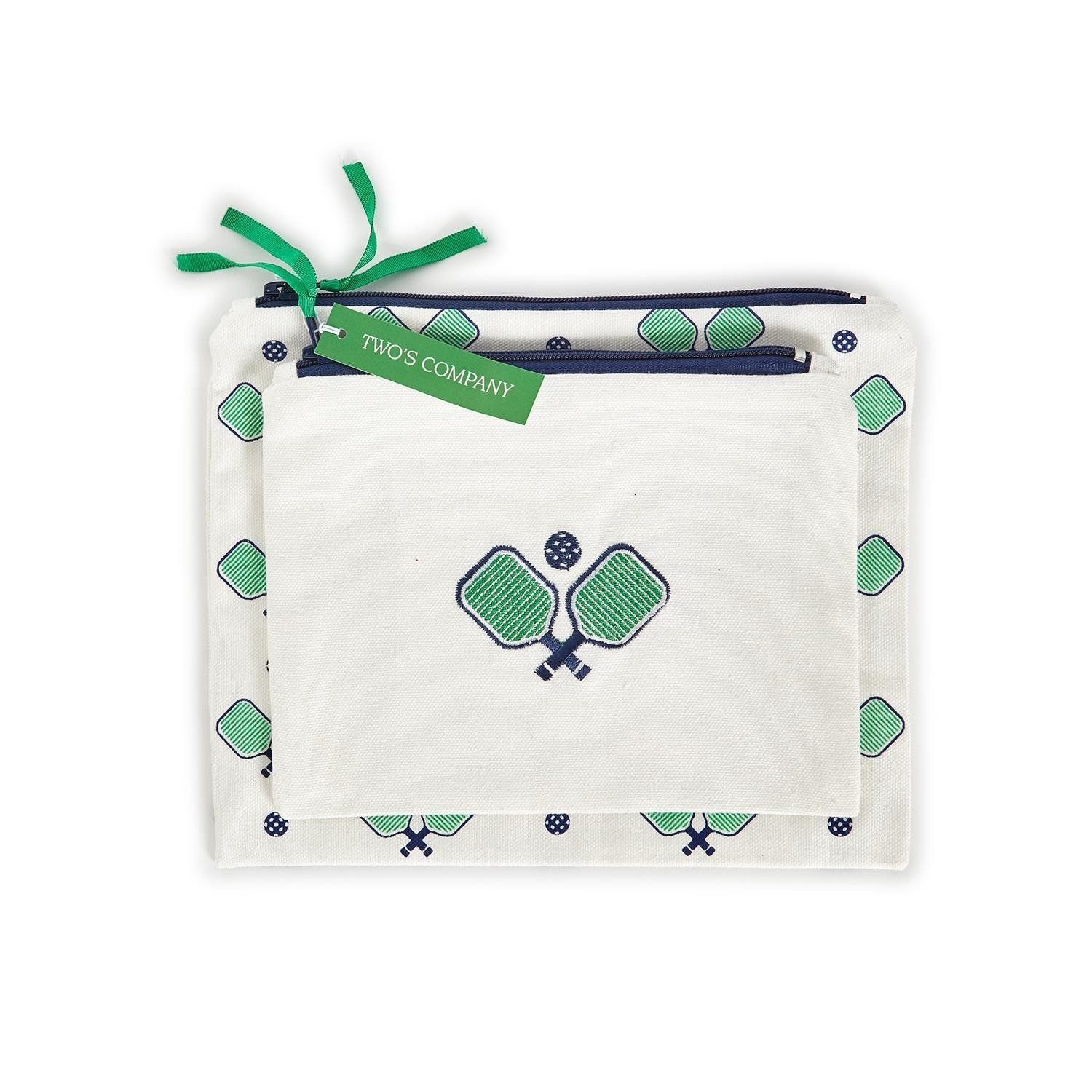Pickleball Multipurpose Pouches Set of 2 - Green/Blue