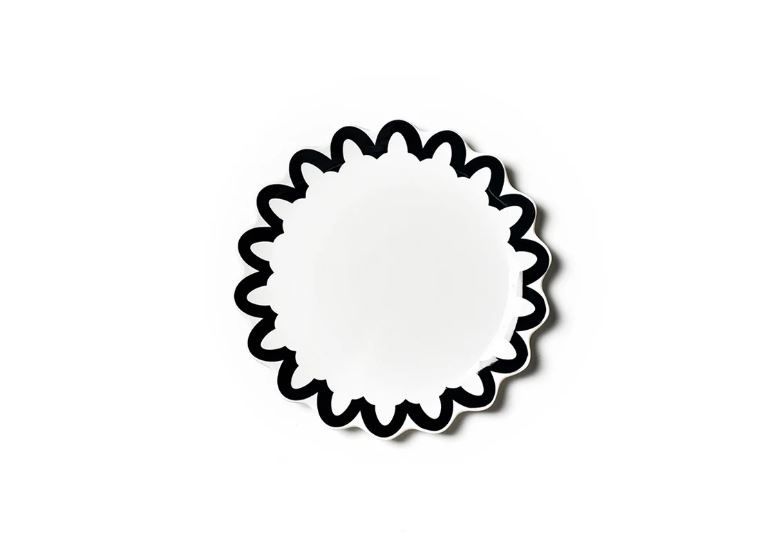 Arabesque Scallop 13 Plate Black