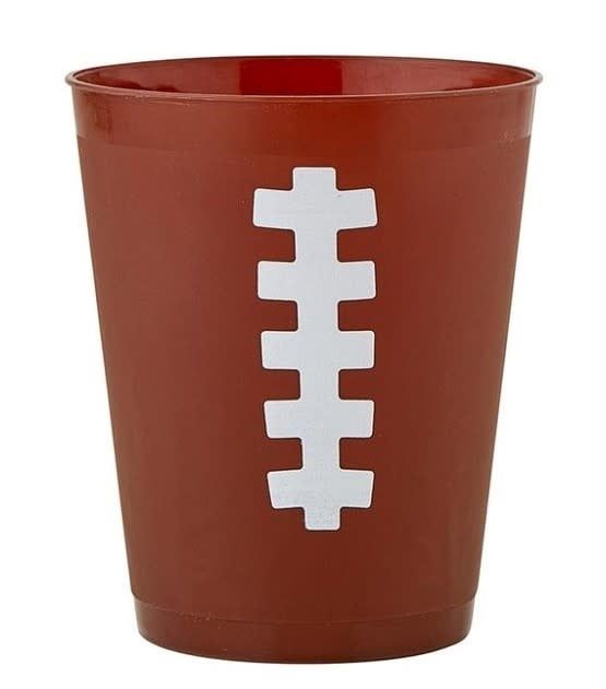 16OZ PARTY CUPS- FOOTBALL 8CT