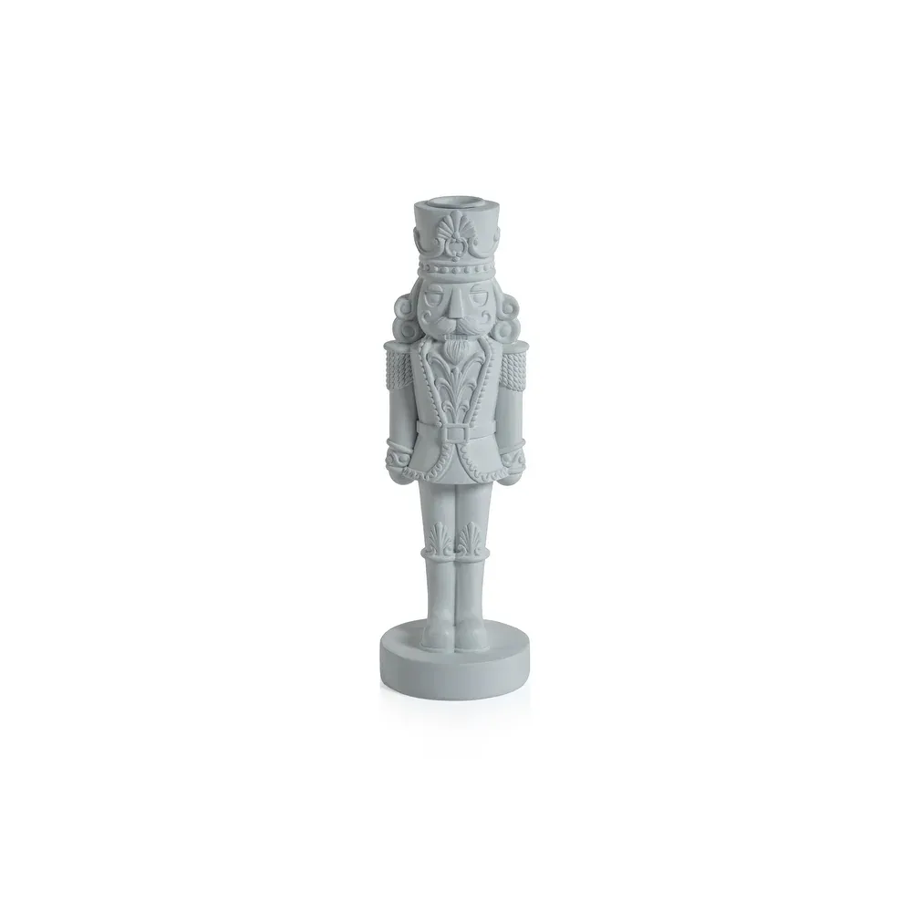 Nutcracker Taper Holder - White, 12&quot;