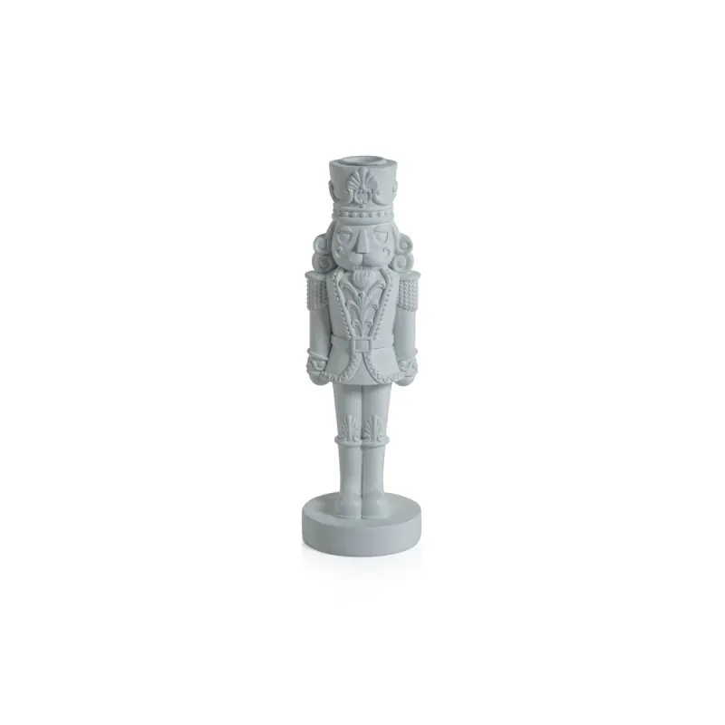 Nutcracker Taper Holder - White, 12&quot;