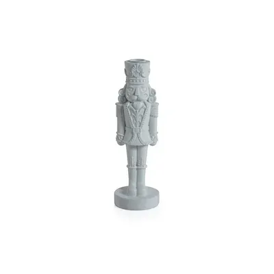 Nutcracker Taper Holder - White, 10&quot;