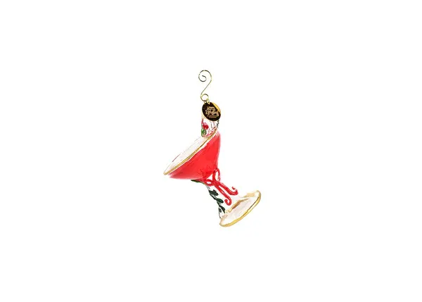 Christmas Cocktail Glass Shaped Ornament