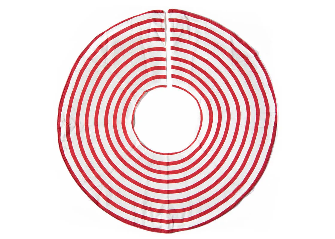 Red Stripe Tree Skirt