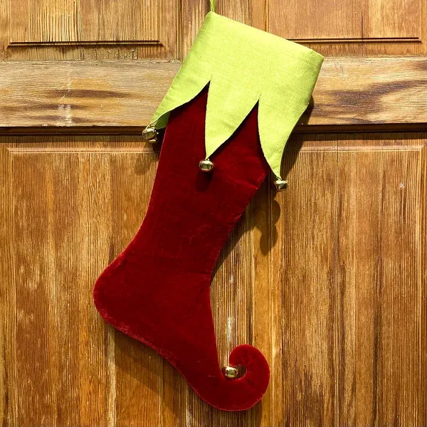 Velvet jester stocking