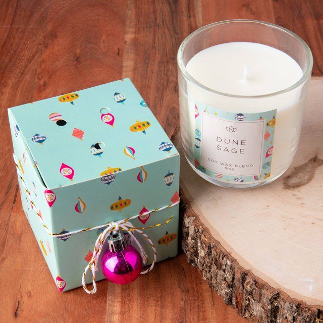 BOXED CANDLE ORNAMENT/ DUNE SAGE