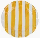 Amalfitana Yellow Stripe Salad Plate