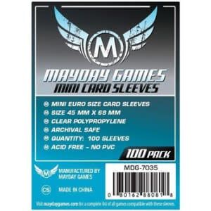 Mayday Premium Mini Dark Blue Euro Sleeves 45 X 68 MM (50)