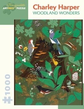 Charley Harper: Woodland Wonders 1000pc Pomegranate Jigsaw Puzzle
