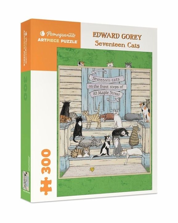 Edward Gorey: Seventeen Cats 300pc Pomegranate Jigsaw Puzzle