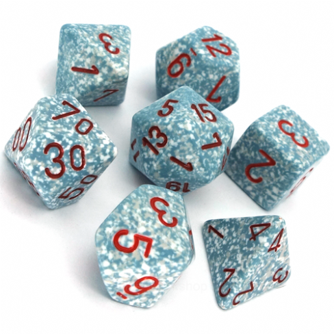 Chessex 7ct Dice Set - Speckled Air